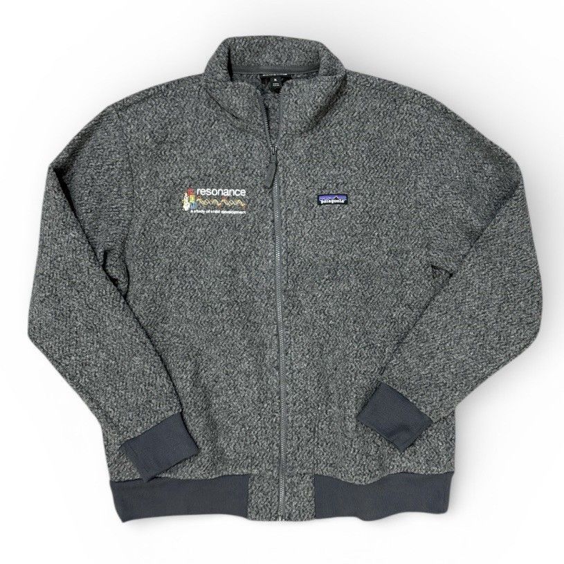 Patagonia Woolyester Fleece Jacket Men's Xl Gray Full Zip Wool Blend Recycled